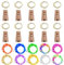 Flaschenlicht lichterkette,RcStarry Weinflaschen LED lichterkett, 10er stück Mini-Lichterkette 1M 10 Leds Silberdraht Licht Sternenlicht für Flasche DIY, Weihnachten, Hochzeit, Halloween (bunte)