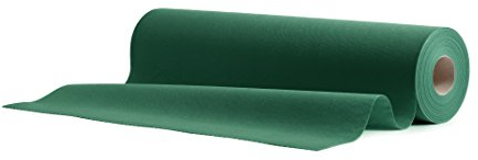 AROBA 2X Airlaid Tischläufer (Grün, 40 cm x 24 m) - Stoffähnliche Tischläufer - Tischband Tischtuchrolle Tischdeko für Hotel Catering Geburtstag Restaurants Kommunion Taufe