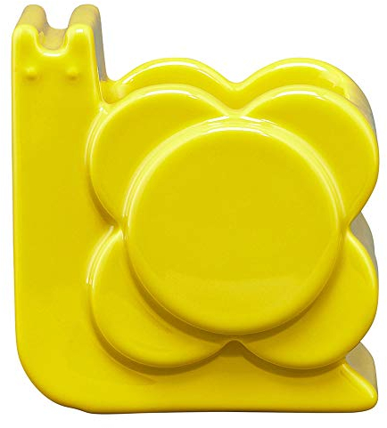 Orla Kiely Pot de Fleurs en Forme d'escargot, Pissenlit, Jaune, Taille Unique