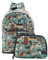 ECO CHIC leichter faltbarer Mini-Rucksack | Robuster, wasserabweisender Rucksack | Lässt sich zur Aufbewahrung in einen Beutel falten (Hunde Blaugrüne)