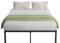 Novilla Bettgestell 120 x 200 cm, Metallbett mit Metall Lattenrosrt, Bettgestelle 30,5cm Höhe, Leichte Monrtaghe und Stauraum unter dem Bett, Schwarz