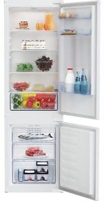 Beko BCFD473 Integrated Frost Free Fridge Freezer with Sliding Door Fixing Kit - White - E Rated