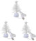 PRETYZOOM 3st Indoor-spielset Tragbare Schreibtischlampe Simulation Weihnachtsbaum Glitzer-Weihnachtsbaum Mini-Lametta-Kiefer Weihnachtsbaum Licht Led-Spielzeug Verschieden Mit Lichtern Kind