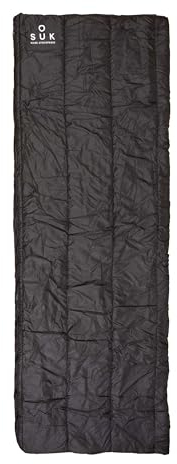 SOUK ONE Premium Kinderschlafsack Outdoor Camping Deckenschlafsack 3-4 Jahreszeiten für Kinder und Jugendliche (Schwarz, 70cm x 150cm)