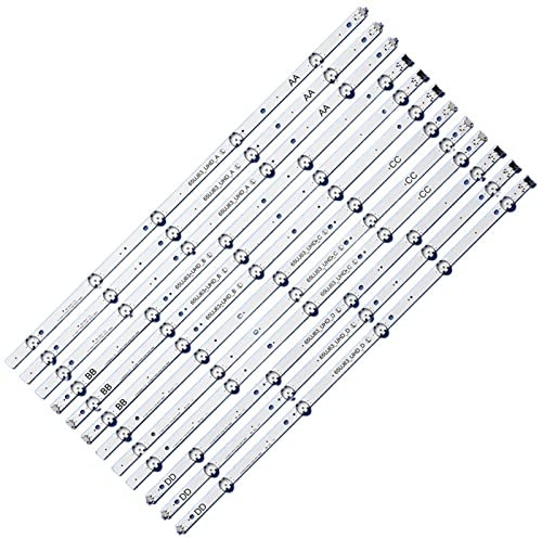 Lskjzzn Lot de 12 Bandes de rétroéclairage LED compatibles for Lig 65UJ6300 65UJ630V 65UJ634V 65UJ5500 65UK6100 Innotek 17Y 65inch_A SSC 65UJ63_UHD_A BCD