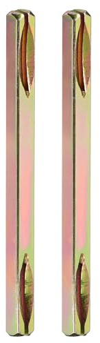 DTGN 120mmx25mm(LxT) Türknaufspindel - 2er Pack - Geeignet für die meisten Mortise-Typ Türknaufe - Eisen Vierkant-Antrieb System Spindel Ersatz Türgriff Spindelstange - Golden