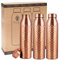 NORMAN JR, Copper Water Bottle 1L - Gift Box of 3, Hammered, an Ayurvedic vessel made from pure copper - helps you drink more water, with many health benefits