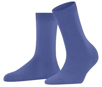 FALKE Damen Socken Cosy Wool W So Wolle Kaschmir einfarbig 1 Paar, Blau Water 6550, 39-42