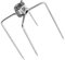 VICASKY Rotisserie Spit Fork Fork Fork - Forchetta universale per barbecue e barbecue, antiruggine, per la pulizia e le attività all'aperto