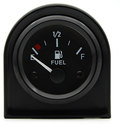 52mm Universal Fuel Gauge E /2 F Pointer Meter for Boats, Yachts, Trucks and Cars
