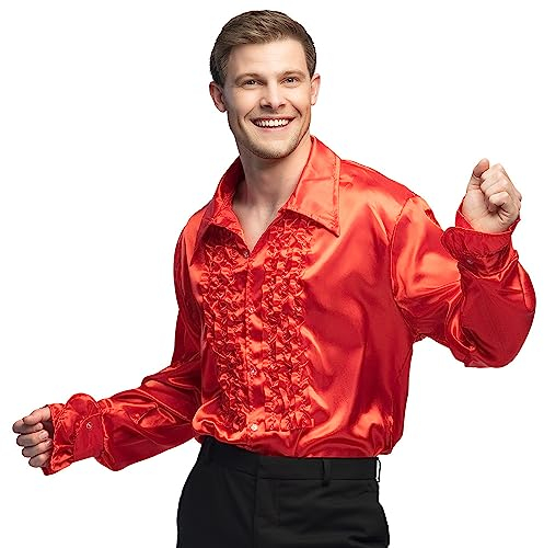 Boland - Chemise Disco Rouge Homme S 46/48
