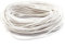 10 Mètres de fil cordon coton ciré pour creation bracelet shamballa tibétain - Blanc / 1 mm