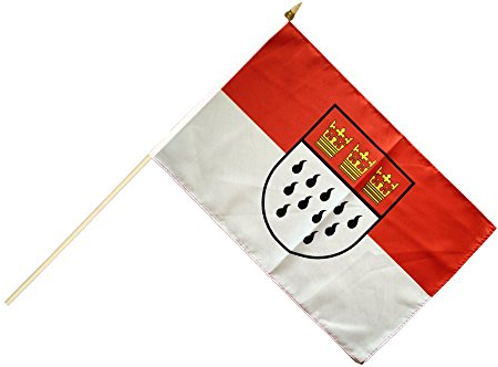 Flaggenfritze® Stockflagge Deutschland Stadt Köln - 30 x 45 cm