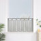 Yujiao Mao 1er Pack Voile Grau Scheibengardine mit Schlaufen Küchen Vorhang, H/B: 45/90cm