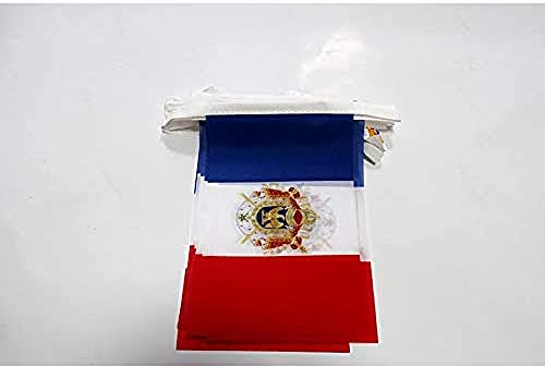 AZ FLAG - Guirlande Drapeau France Premier Empire 1804-1815 - 6 Mètres Avec 20 Fanions Français - Napoleon De 21x14 cm - Petits Drapeaux 100% Polyester - 60g