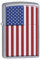 Zippo Sturmfeuerzeug - Patriotic Design - Street Chrome Finish - Nachfüllbar - Wiederverwendbar - Windfestes Benzinfeuerzeug - Geschenkbox - Made in USA