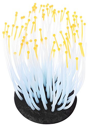 Lebensechte Beleuchtung Seetang Silikon Lebendige K¨¹nstliche Korallen Pflanzenverzierung f¨¹r Aquarium Unterwasser Aquarium Garten Nachtlicht Landschaftsdekoration(O)