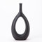 Vase Schwarz Keramik deko Wohnzimmer, Große 30cm/11.81zoll Hoch vase für pampasgras,vasen deko für Schlafzimmer, Küche, Zuhause, Büro,Tisch deko, Einweihungsparty,Hochzeit als Geschenk