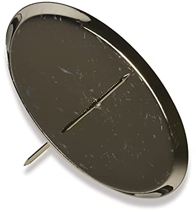 Riffelmacher 10787 - Adventskerzen-Halter, 4 Stück im Beutel, Durchmesser 10 cm, aus Metall, Silber, Kerzen-Stecker, Adventskranz, Gesteck, Dekoration, Weihnachten, Advent