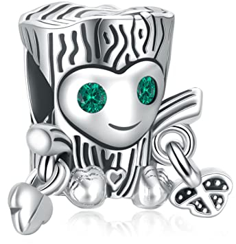 Annmors Tree Hero Charms für Armband 925 Sterling Silber Anhänger mit Kubischem Zirkon