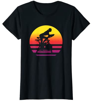 Retro Spinning Damen Speedbike | Vintage Fitness Spinning T-Shirt