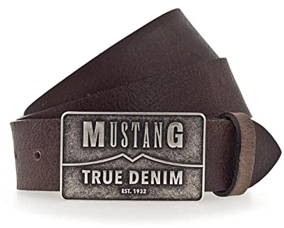 MUSTANG Herren Gürtel Vollrindledergürtel