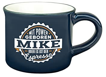 Persönliche Espresso Tasse - Mike |Steinzeug|50ml|