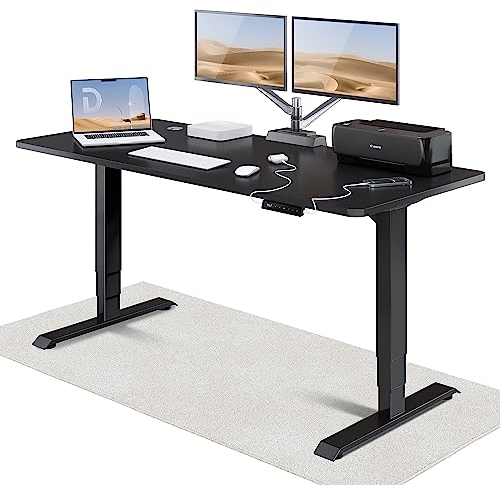 Desktronic HomePro Höhenverstellbarer Schreibtisch 180 × 80 cm – Elektrischer Schreibtisch Mit Zwei Elektrischen Motoren, Touchscreen-Steuerung und Integrierten USB-A- und USB-C-Ladeanschlüssen