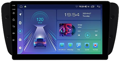 ACAVICA Radio Coche Seat Ibiza MK4 6J 2008-2014: 9” Pantalla Táctil HD, Wireless CarPlay & Android Auto, GPS, Bluetooth 5.0, DSP Sonido Premium - Conexión Wi-Fi 5.0GHz, Control del Volante