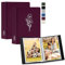 Lanpn Fotoalbum 13x18 52 2 Packungen, Klein Leinen Einstecken Einsteckalbum für Hochformat Fotos Bilder Lila