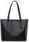 FITDON Tragetasche, Schulterhandtaschen, große Kapazität, Einkaufstasche mit Innentasche für Damen und Mädchen, Schwarz , L