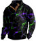 KONG JIMFAN Prohibited Hoodie Hoodie Arbeitsjacke Hoodie Herren Hoodie Icrimax Pullover Comfy Royal Class Hemden Full Zip Hoodie Herren Softshelljacke Hemd Bügelfrei(2-Black,L)