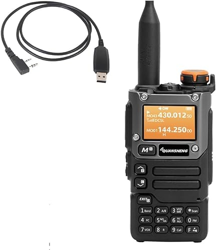 Radio bidirectionnelle Portable Quansheng UV-K5(8) VHF UHF Double Bande 5W Avec FM - UV-K5 Plus Avec câble de programmation USB