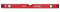 GEPCO Wasserwaage Industrie 30-180 cm Aluminium 1.2 mm Richtwaage Messwaage Bauwaage 3 Libellen Messtoleranz: 0,5mm/m 60 cm