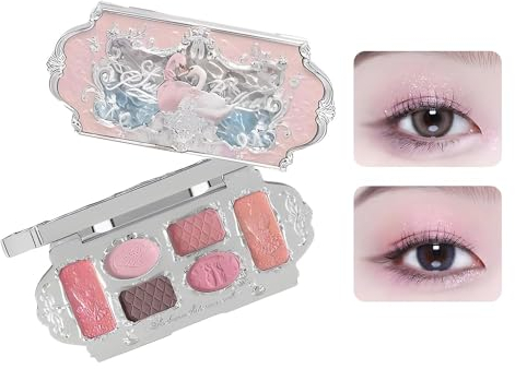 Swan Ballet Series 6-Farben-Lidschatten-Palette, schimmernde matte Lidschatten-Palette, superpigmentierte schimmernde matte cremige Lidschatten-Palette (#03)