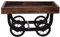 Divit Shilp Natural Wooden Tray, Serving Bowl for Salad, Veggies and Fruits, Large Deep Tray for Family, Party. (Tray with Wheels)