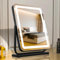 TYhogar Hollywood Tischspiegel Mit Beleuchtung - 3 Farbmodi Touch Steuerung, Quadrat 40×47cm LED Makeup Kosmetikspiegel, 360° Drehbar LED Spiegel Schminktisch