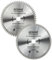 (PACK OF 2) 260mm x 30mm Bore x 60T & 80T TCT Circular Wood Saw Blades Includes 25mm 20mm & 16mm Bore Reduction Rings. Compatible with Festool Bosch Makita Dewalt Circular Saw Etc.