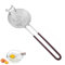 Zhenghebuy Separatore di Uova,Separatore per Tuorli in Acciaio Inossidabile,Bianco Filtro,Colino per Uova con Manico Lungo per Cucina,Ristorante,Panetteria