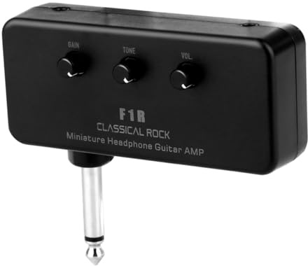 SUPVOX Amplificateur Casque pour Guitare Basse Portable en Plastique Abs Résistant, Mini Ampli De Poche Léger Entrée Jack 3,5 Mm, Fonctionnant sur 2 Piles AAA pour Utilisation Mobile