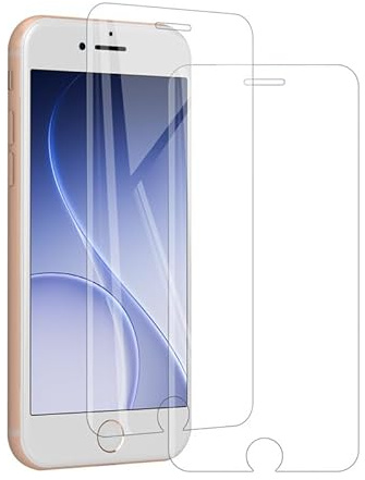 PawHoly 2 Stück 9H Härte Panzerfolie für iPhone SE 2022/2020 Panzerglas | Ultra-HD für Schutzfolie iPhone SE 2022/2020 Displayschutz, Anti-Staub Volle Abdeckung Screen Protector