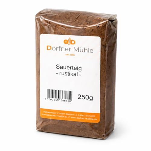 Sauerteig Rustikal [250g] – Dorfner Mühle – Getrockneter Sauerteig für Roggen- und Mischbrote