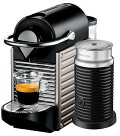 Krups Nespresso Pixie XN301 Titanium with Aeroccino 3