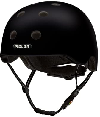 Melon Fahrradhelm »Closed Eyes« für Damen, Herren und Kinder | Leichter & sicherer urbaner Cityhelm mit Magnetverschluss, individuell anpassbar in schwarz | Größe XXS-S (46-52 cm)