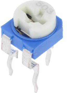 10X RKT6V-50K Potentiometer: für den Einbau 1-Drehung,liegend 50kΩ 100mW SR PASS