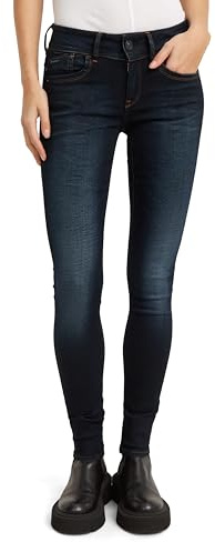 G-Star Femme Jean Lynn Skinny, Bleu (medium aged 60885-6131-071), 25W / 34L