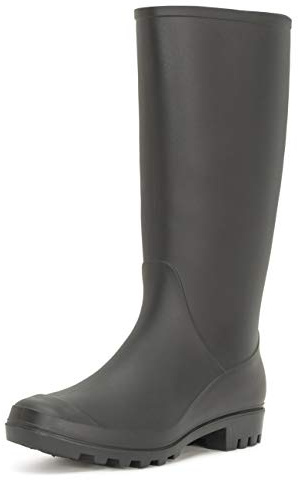 Polar Boot Women’s Tall Waterproof Rain Boots - Winter Wellingtons - Insulated, Non-Slip Wellies for Snow, Garden & Outdoor Use - Black - UK4/EU37