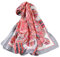 Silk scarf Women Shawl Yellow Scarf Stain Neckerchief Head Wrap Thin Scarf Ladies Beach Shawl Vintage Bridal Chiffon Scarf Muslim Colorful Cloth Christmas Decorations Scarf Belt (Pink)