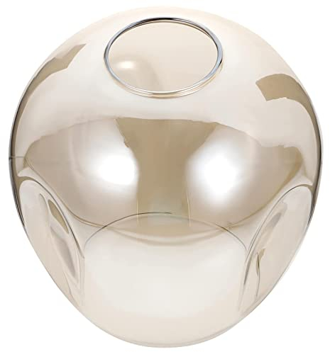 Luxshiny Glass Globe Lamp Shade, Modern Clear Lampshade Glass Light Shade Lighting Fixture Replacement for Table Floor Lamp Chandelier Ceiling Light Bedside 5CM