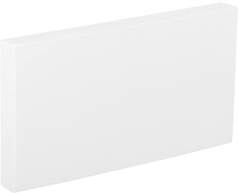 PATIKIL Rettangolo Sfondo Fotografico Scenografia Cubo Geometrico Schiuma Dura Foto Scenografia per Strumenti Trucco Servizio Fotografico Profumo Decorazione Bianco